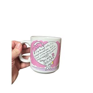 Russ Mom‎ Mug Heart Pink Lavender Purple I Love You Because Mom Said So Funny